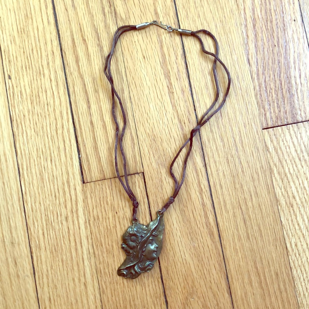 Vintage brass necklace